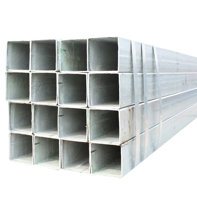Hollow Square Steel Pipes ERW Galvanized BS Standard Thick Wall Carbon Steel with Cutting & Welding Services