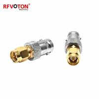 Connecteur coaxial RF de haute qualité, adaptateur BNC femelle vers SMA mâle, 50 ohms, plaqué or