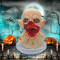 Masque intégral en latex de vampire effrayant, tête de monstre zombie répulsive, réutilisable, écologique, tendance, pour adultes, Halloween, Noël, anniversaire