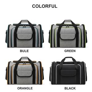 <span class=keywords><strong>Sac</strong></span> de transport pliable et respirant pour animaux de compagnie (chiens et chats) avec impression tendance, extensible, à bandoulière, grand espace de rangement - Product Image 6