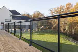 Chất lượng cao bền tùy chỉnh lục bình kính lan can được sử dụng cho biệt thự ban công/bên ngoài - Product Image 4