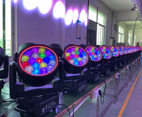 Prix usine avec effet d'anneau Halo IP65 19x40w RGBW 4in1 LED tête mobile oeil d'abeille luminaire DMX étanche pour scène extérieure