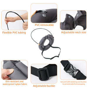 Anello per cani ciechi regolabile in stile solido con imbracatura guida dispositivo di protezione per la testa del viso per cani con scarsa visione - Product Image 3
