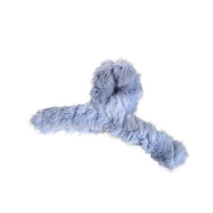 Automne hiver 12CM grandes pinces à cheveux en fausse fourrure de lapin mignon requin grande pince à cheveux pour cheveux épais pince à cheveux en peluche pour les filles - Product Image 5