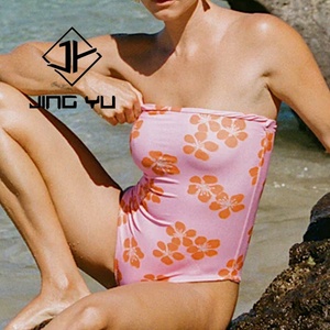 Maillot de bain de créateur de haute qualité pour femme, imprimé plage, bandeau, une pièce, maillot de bain personnalisé en polyester recyclé, une pièce - Product Image 3