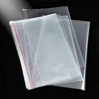Sacs de rangement en plastique BOPP transparents personnalisés, autocollants, jetables, impression numérique pour vêtements, chaussures, articles vestimentaires, chaussettes