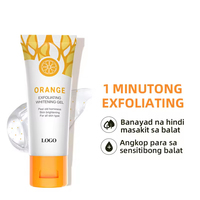 Gel exfoliant pour le corps à l'aloe vera biologique et à la vitamine E, parfum frais, blanchissant, nettoyant visage OEM pour tous types de peau