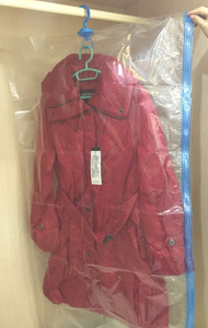 Sac de rangement sous vide à fermeture éclair en plastique étanche aux insectes sacs de rangement de <span class=keywords><strong>couette</strong></span> sacs de rangement de vêtements sac de rangement suspendu organisateur - Product Image 5