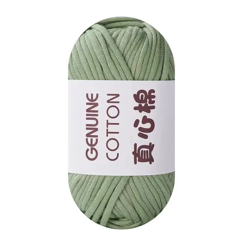 Sincere Cotton Fancy Hand Knitting Yarn 68% Cotton 32% Nylon Hand Woven Diy Crochet Yarn