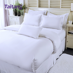 ECAS SABER Support Luxury Embroidery Custom Hotel Bed Cover Set <span class=keywords><strong>Boutique</strong></span> 600TC Cotton Sateen Bedding for Premium Hotel & Villas - Product Image 1