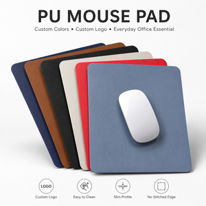 Luxury <b>Desk</b> Mat PU Leather Mouse <b>Pad</b> Custom Logo Executive Office Decor Waterproof Easy Clean Modern Minimalist Bulk Gift - Product Image 1