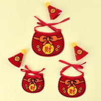 Ensemble de bavoirs et bandanas brodés pour animaux de compagnie, style chinois, pour le Nouvel An et le Festival du Printemps, costume de Noël pour chiens et chats
