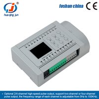 Huaqingjun 12DI 12DO Salida de relé PLC 2AI 2AO 0-20mA 4-20mA Aplicación de teléfono Prorgam WIFI PLC analógico para inversor