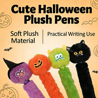 Nouveau stylo bille en peluche mignon pour Halloween, personnalisable, directement de l'usine, faible minimum de commande