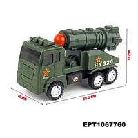 EPT Dollartoys Jouet éducatif pour enfants Rocket War Véhicule militaire Modèle de missile Launcher Battlefield Truck Car