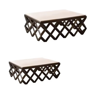 Table basse Raya en bois massif de style européen meubles en bois de teck robustes et durables pour la décoration de la maison du salon - Product Image 2