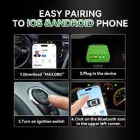Analyseur de pannes automobile KW902 Bluetooth 4.0, 5.0 et 5.2, double mode compatible avec Android et iOS