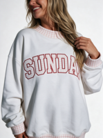 Sweat-shirt personnalisé pour femme à col montant, coupe classique, en molleton de coton épais, pull oversize