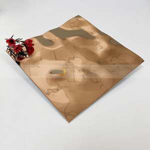 Placa de Acero Inoxidable M189 con Diseños Modernos, Superficie Estampada con Ondas de Agua, Corte y Doblado, Espesor de 0.5-0.8mm para Casino - Product Image 3