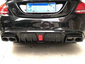 Difusor Trasero LED para Parachoques Trasero W205 para <span class=keywords><strong>Mercedes</strong></span> <span class=keywords><strong>Benz</strong></span> Clase C W205 C300 <span class=keywords><strong>C250</strong></span> 2014 <span class=keywords><strong>2016</strong></span> 2019 - Product Image 2