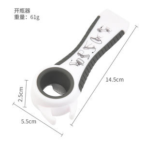 ที่เปิดขวดสแตนเลส ด้ามจับสีขาวและสีดำ ที่เปิดกระป๋องเบียร์อเนกประสงค์สำหรับใช้ในครัวที่บ้าน - Product Image 2