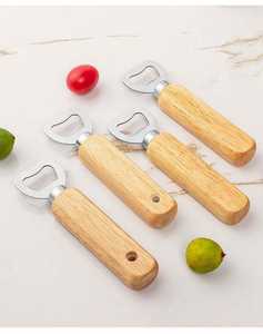 Abridor de Botellas Creativo al por Mayor con Mango de Madera y Logotipo para el Hogar, Abridor de Botellas de Cerveza de Madera Maciza, Destapador de Cerveza de Acero Inoxidable - Product Image 5