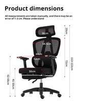 Envío Gratis desde Almacén en EE. UU. Silla de Oficina Ejecutiva Ergonómica Giratoria de Malla con Reposacabezas y Reposabrazos Ajustables para Computadora