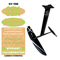 Hydrofoil Performa Tinggi 930 Karbon untuk Olahraga Air, Wing Foil Surf untuk Selancar Angin di Laut, Long Glide Riding