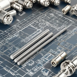 M3 M4 M5 M6 <span class=keywords><strong>M8</strong></span> M10 M12 M20 A193 baja tahan karat 316 metrik batang berulir lapisan seng hitam - Product Image 3