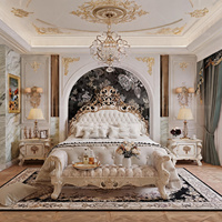 Service de design d'intérieur de luxe sur mesure de style royal français, décoration de manoir, chef-d'œuvre avec rendu 3D