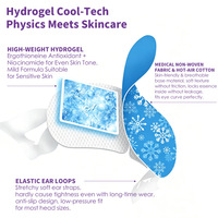 Masque rafraîchissant pour les yeux, patchs hydrogel pour les yeux contre les poches et les cernes, compresse froide instantanée pour les yeux secs et la fatigue oculaire