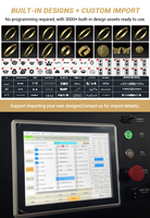Machine CNC à 5 axes pour bijoux YB510S, machine de gravure et de fraisage irisée pour la fabrication de bijoux DIY, 12 outils automatiques
