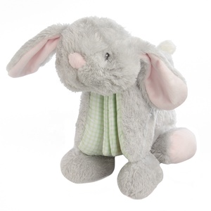Livre en tissu sensoriel doux en forme de lapin coloré personnalisé, poupée en peluche sécurisée <span class=keywords><strong>pour</strong></span> l'éducation précoce des bébés, livre en tissu de conte de fées unisexe - Product Image 2