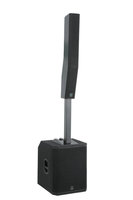 Enceinte colonne DJ active avec subwoofer de 18 pouces offrant une plage de fréquences de 40-20 kHz et une sensibilité de 97 dB pour les enceintes professionnelles