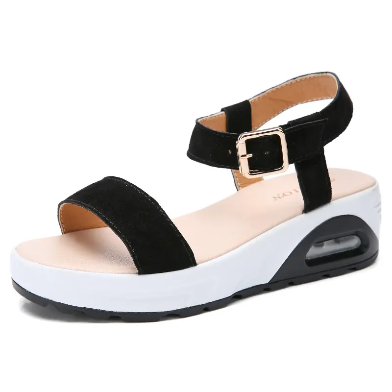 2022 summer new even size female sandals leather fish mouth rubber Europe and the United States Korean version of white fashion