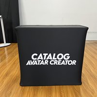 Table de comptoir promotionnelle sur mesure OEM, table de comptoir pliable en alliage d'aluminium pour événements