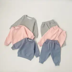 baby tracksuit sweatsuit set kids clothing sets two piece spring kids cotton clothing 2024 manufacturers