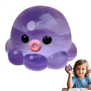 Juguete antiestrés de pulpo de goma transparente, juguete relajante para manos, juego de burbujas casero para niños y adultos, juguete para apretar - Product Image 5