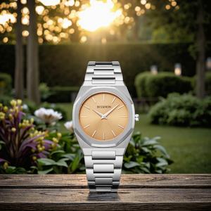 Montre-bracelet de luxe pour femme 32 mm, cadran bleu cristal de haute qualité, mouvement à quartz, acier inoxydable, De Dama Reloj - Product Image 2