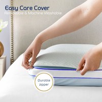 Oreiller en mousse à mémoire de forme pour le soutien du cou infusé de gel double face Kingworth pour les dormeurs latéraux