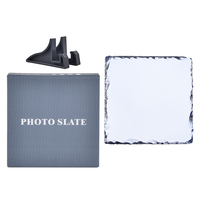Vente en gros usine – Plaques photo rectangulaires en ardoise polie de 7 mm d'épaisseur, personnalisables avec logo et taille, sublimation, écologiques
