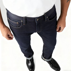 Jeans de marque <span class=keywords><strong>501</strong></span> Jeans pour femmes Jeans en gros Taille mi-haute Pantalons en denim droits pour filles avec logo - Product Image 4