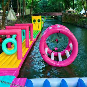 Parque Acuático Flotante <span class=keywords><strong>Inflable</strong></span> Personalizable para Deportes Acuáticos Comerciales al Aire Libre, Tobogán <span class=keywords><strong>Inflable</strong></span>, <span class=keywords><strong>Castillo</strong></span> Hinchable para Niños - Product Image 5