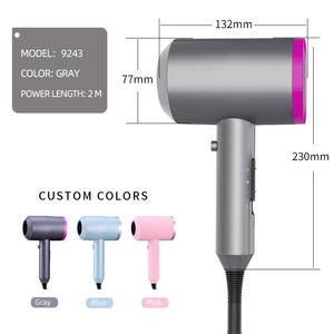 Sèche-cheveux ionique portable 1600 W avec moteur DC, diffuseur, concentrateur et buses, ioniseur négatif, <span class=keywords><strong>produit</strong></span> <span class=keywords><strong>de</strong></span> beauté et <span class=keywords><strong>de</strong></span> soin personnel - Product Image 3