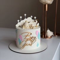 Junge oder Mädchen Premium-Qualität Acryl Cake Toppers für Babyparty Elegante Kuchendekoration Zubehör