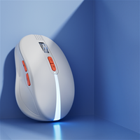 Tetikus nirkabel AI multibahasa, baterai isi ulang ergonomis dengan translasi pencarian suara dan pidato ke Input teks