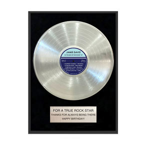Affiche en aluminium noir or <span class=keywords><strong>platine</strong></span> disque vinyle avec Plaque personnalisée bon marché - Product Image 3