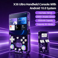 Nouvelle console de jeu portable rétro X36 Ultra 3500mAh Wi-Fi Android 10, écran IPS 4,2 pouces 720p, lecteur vidéo de poche non tactile