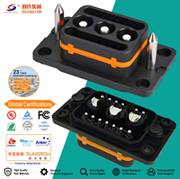 Connecteur de stockage d'énergie empilable IP67 3+14 80A avec assemblage de câbles personnalisé pour l'énergie industrielle/commerciale/domestique