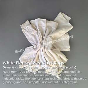 Trapos de Felpa Blancos 100% Algodón para Uso Industrial, 1KG, 5KG, 10KG, Trapos para Mecánicos, para Limpieza - Product Image 2